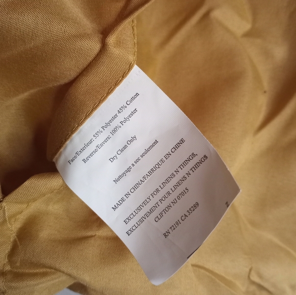 GORGEOUS NEW Linen N Things Pair of 24" Square Cushion/Pillow Shams Set of 2 - Picture 4 of 5